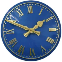 Huddersfield Outdoor Clock Service blue dial